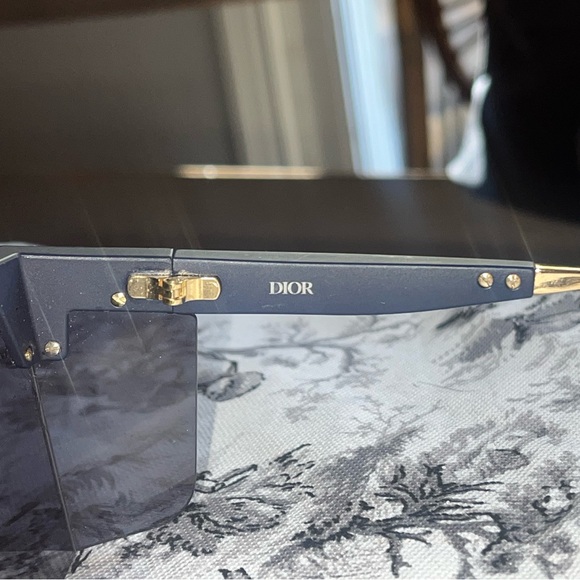 Dior Dark Blue + Gold Sunglasses main image 5